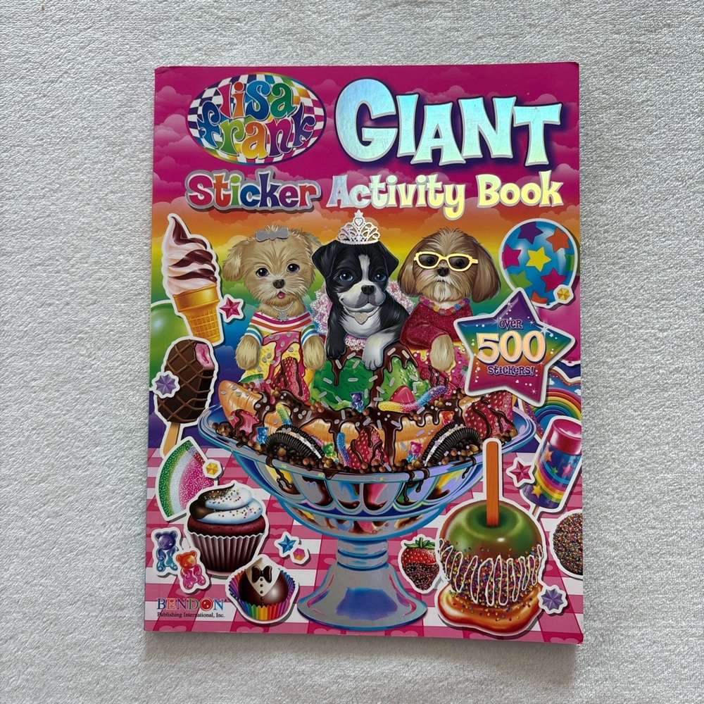 NEW 2012 Lisa Frank Giant Sticker Activity Book 500+ Stickers